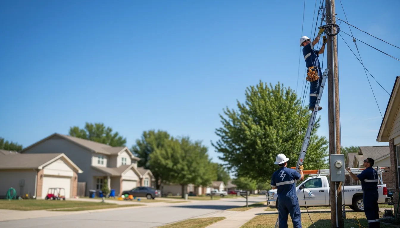 Residential electrician providing installation services in Marietta, NY
